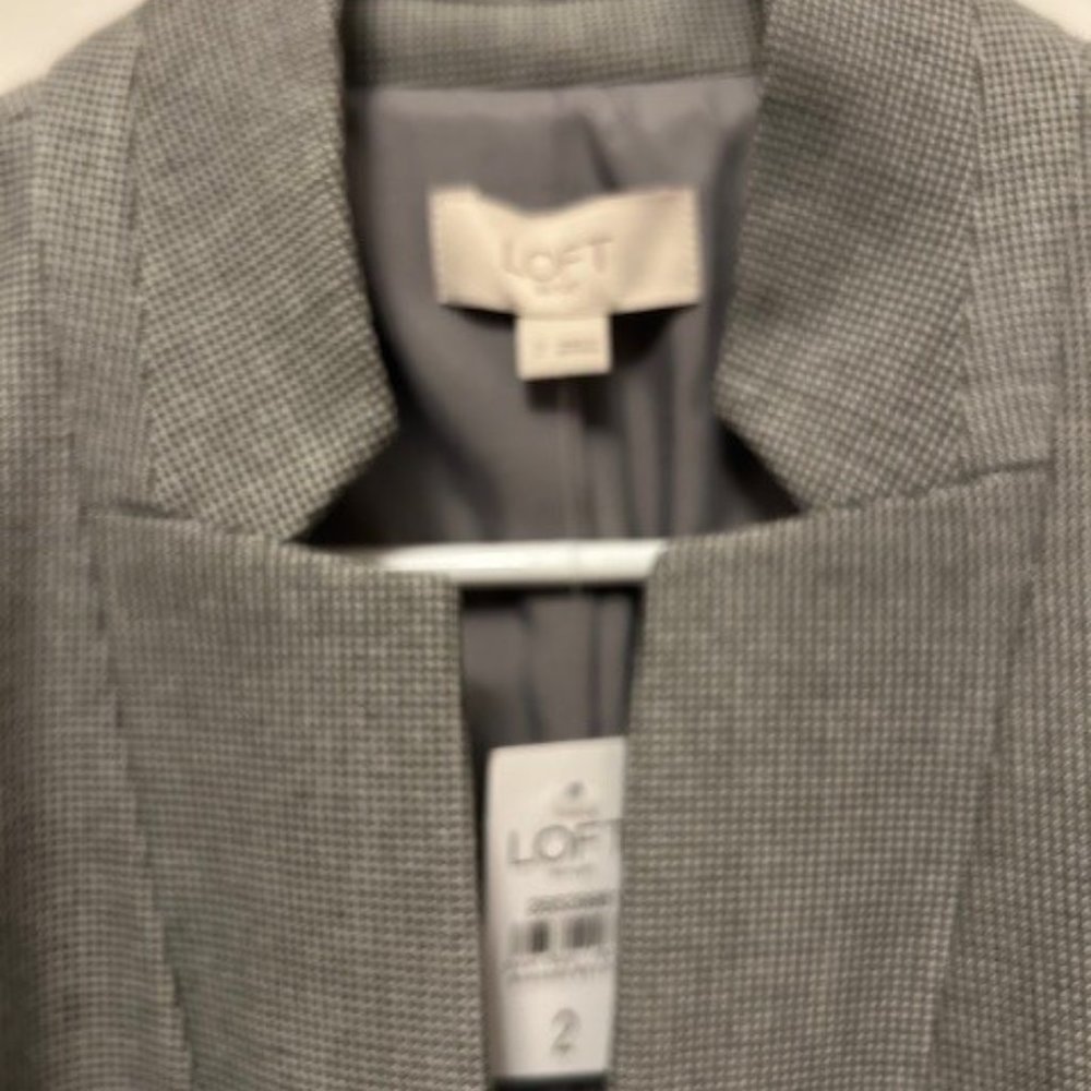 Loft Outlet size 2 black/gray professional jacket